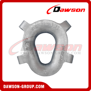 Hot Dipped Galvanized ST Type Synthetic Rope Thimble for Lanyards, Hand lines, Mooring Lines, Hawser Thimbles Suitable for Fiber Rope