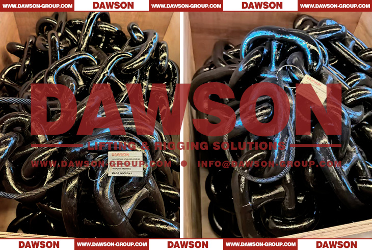 44MM Grade U2 Welded Stud Link Anchor Chain with Black Bituminous Paint for Fisheries Aquaculture Fishing - Dawson Group Ltd. - China Supplier, Factory