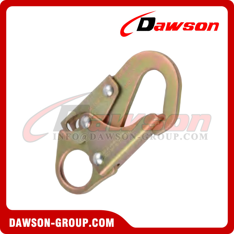 DSJ-2091 High Strength Steel Rope Snap Hook, Sheet Steel Safety Snap Hooks for Rock Climbing