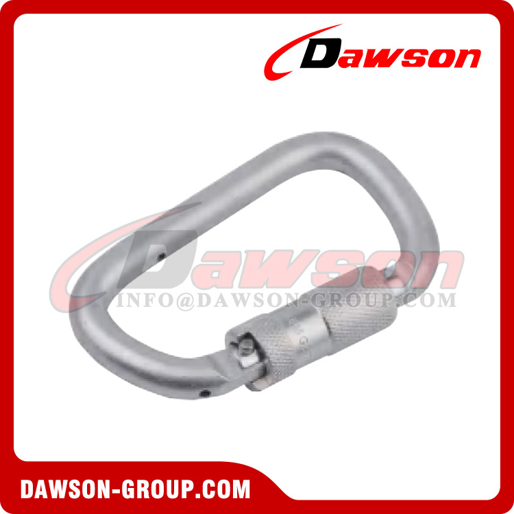 thumbnail image 2 of DEKABR Auto-Locking Climbing Carabiner - 45KN Heavy Duty D-Shape For Rock & Tree Climbing 2 of 6