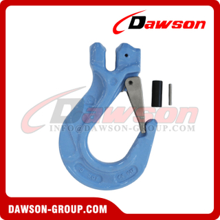 DS-912003 10MM WLL 5T G120 Clevis Sling Hook with Safety Latch, Grade 120 Clevis Hook
