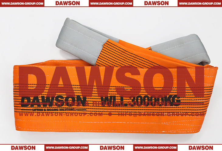 DAWSON WLL 30 Ton Heavy Duty Polyester Webbing Slings - Lifting Slings Crane Slings - Dawson Group Ltd. - China Manufacturer, Factory