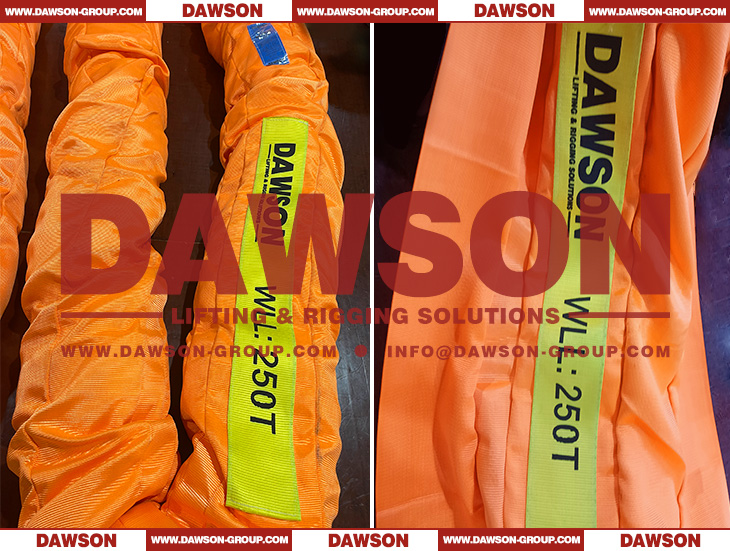 DAWSON WLL 250T Polyester Heavy Duty Round Slings for Lifting - Dawson Group Ltd. - China Manufacturer, Factory