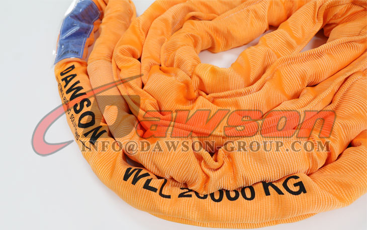 WLL 20T Polyester Round Slings, Lifting Slings, Heavy Duty Round Slings - Dawson Group Ltd. - China Supplier, Factory