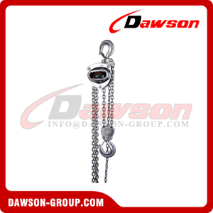 DAWSON DS-ST-C AS/NZS1418.2-1997 Stainless Steel Chain Hoist, SS Chain Block, Manual Chain Hoist