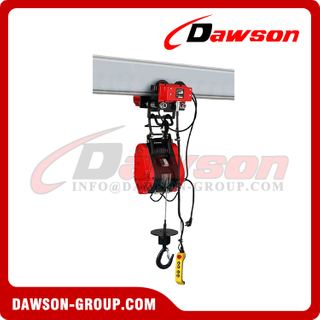 DAWSON DS-TNX Series Light Weight Suspension Type Wire Winch with a Monorail Trolley