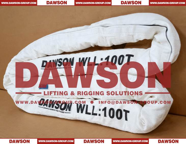 DAWSON &times; TYSONNEEMA WLL 100 Ton Ultra-high Molecular Weight Polyethylene Synthetic Fiber Endless Round Lifting Slings - Dawson Group Ltd. - China Manufacturer, Supplier, Factory