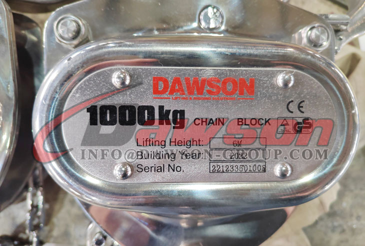 DS-ST-C Stainless Steel Chain Hoist, SS Chain Block, Manual Chain Hoist - Dawson Group Ltd. - China Supplier, Factory