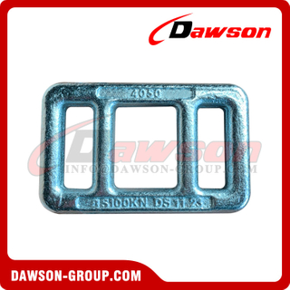 DS-OWB4050F03 40MM 10T Forged White Zinc Plated One Way Lashing Buckle