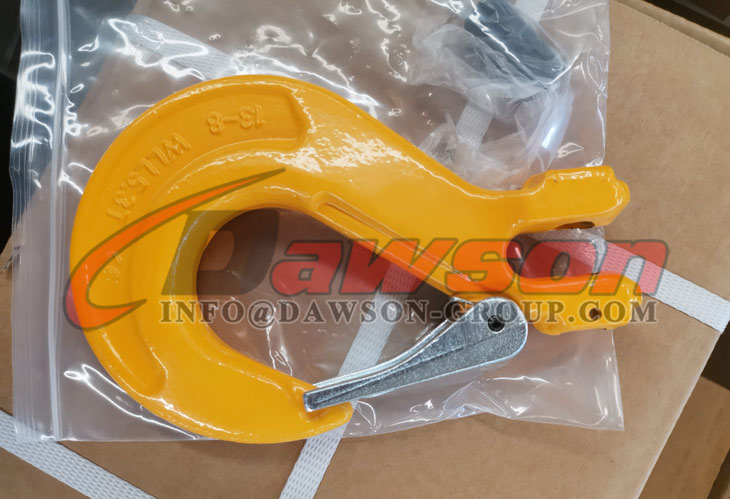 G80 Clevis Sling Hook with Cast Latch for Crane Lifting Chain Slings - Dawson Group Ltd. - China Manufacturer, Supplier, Factory