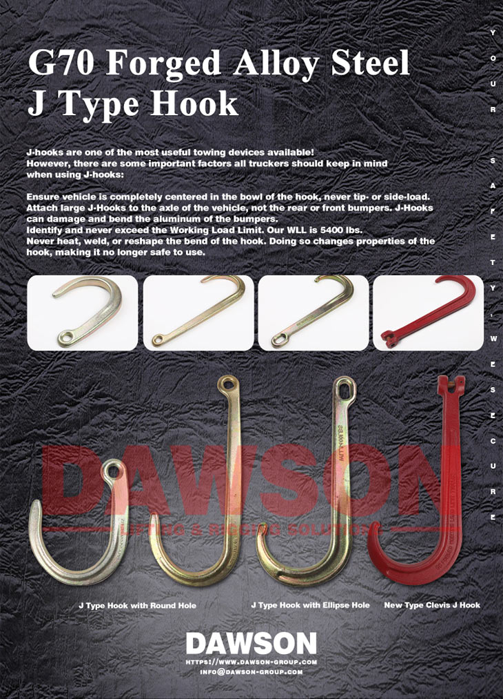 G70 Forged Alloy Steel J Type Hook with Ellipse Hole - Dawson Group Ltd. -  China Manufacturer, Supplier, Factory