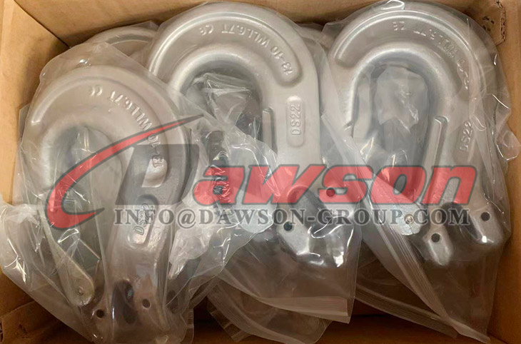 DS1004 G100 Gray Painted Clevis Sling Hook with Safety Latch for Chain Sling Fitting - Dawson Group Ltd. - China Manufacturer, Supplier, Factory