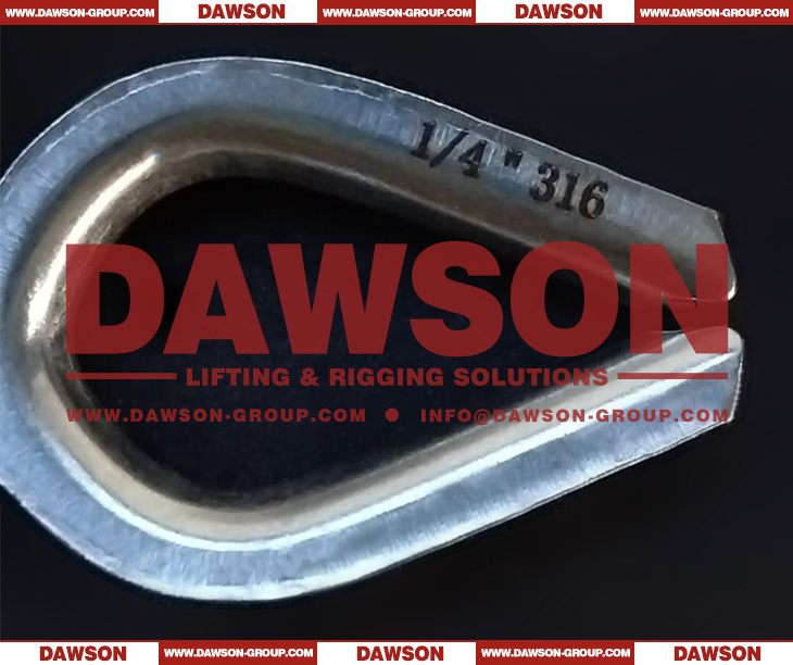 DAWSON SS US Type G414 Wire Rope Thimble, AISI316 U. S. Type G414 Thimble - Dawson Group Ltd. - China Manufacturer, Supplier, Factory