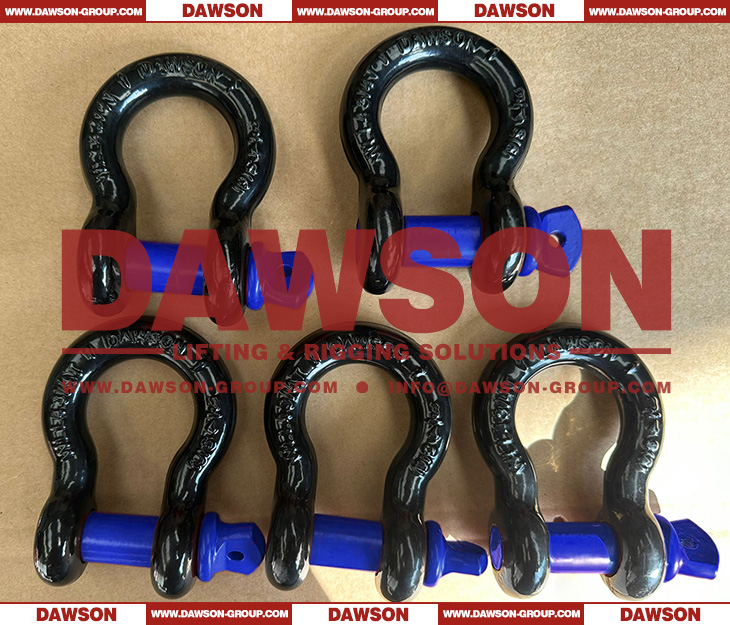 Dawson Drop Forged Bow Shackle with PU Protection for Towing & Recovery Strap, S6 Screw Pin Anchor Shackles - Dawson Group Ltd. - China Manufacturer, Supplier, Factory