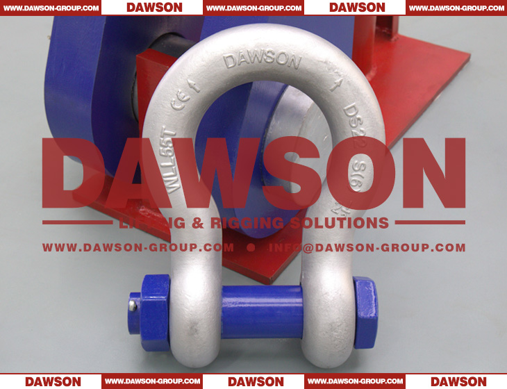 Dawson Brand Hot Dip Galvanized US Type DG2130 55 Ton Bow Shackle with Safety Pin, S6 Bolt Type Anchor Shackle - Dawson Group Ltd. - China Manufacturer, Supplier, Factory