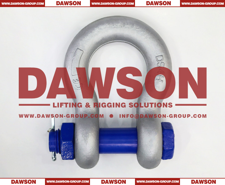 DAWSON Hot Dip Galvanized US Type DG2130 Bow Shackle with Safety Pin, S6 Bolt Type Anchor Shackle - Dawson Group Ltd. - China Manufacturer