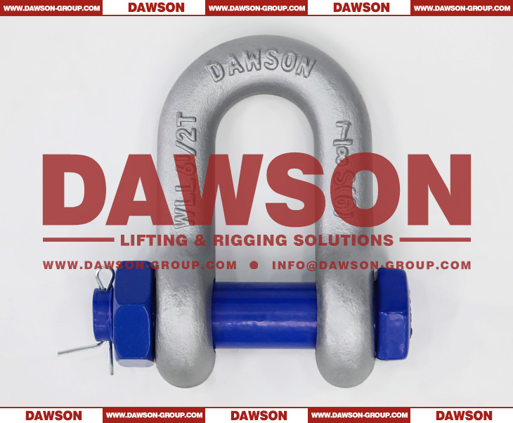 DAWSON Hot Dip Galvanized US Type DG2150 Chain Shackle with Safety Pin, S6 Bolt Type Dee Shackle - Dawson Group Ltd. - China Manufacturer, Supplier, Factory