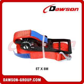 DAWSON × TYSONNEEMA 5T X 8M ABS Ergo Ratchet Tie Down Straps, 50MM 5000KG X 8M Ergonomic Ratchet Straps