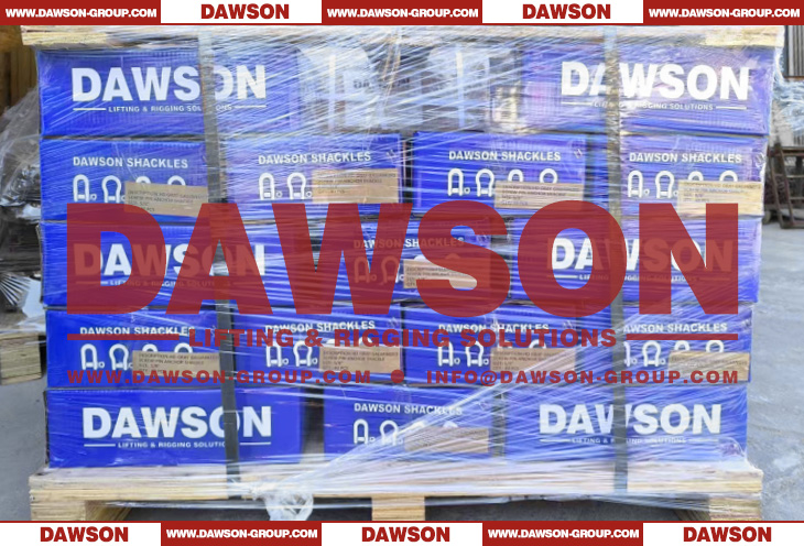 Package of Dawson Brand Hot Dip Galvanized US Type Bow Shackle with Screw Pin, S6 High Strength Bolt Type Chain Shackle - Dawson Group Ltd. - China Manufacturer, Supplier, Factory