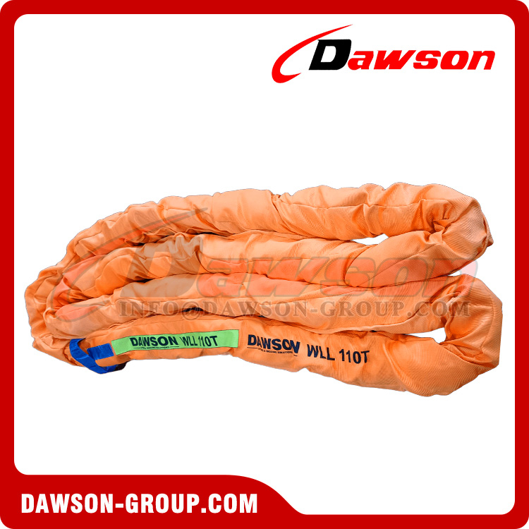 WLL 110T Heavy Duty Polyester Round Slings