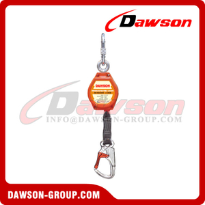 DS-HE-2.5D, DS-HE-3D, DS-HE-3.5D Vertical Retractable Lifeline with Steel Large Snap Hook