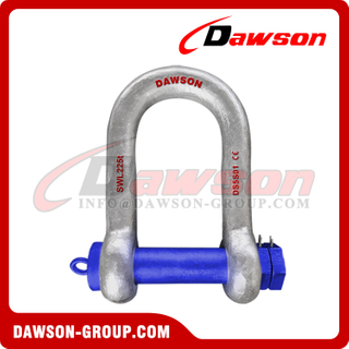 WLL 225T Heavy Duty Hawser Shackle with Double Nuts for Mooring Hawser or Chafe Chain