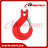 DS247 G80 7/8-16MM Italian Type Clevis Slip Hook with Cast Latch for G80 Chain
