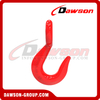DS280 G80 WLL 1.5T 2T Round Carbon Steel Reverse Eye Hook for Lashing and Pulling