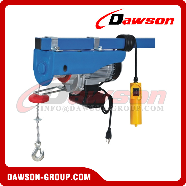 DS400C 12M Mini Electric Hoist with Clamps, Electric Wire Rope Hoist Type C