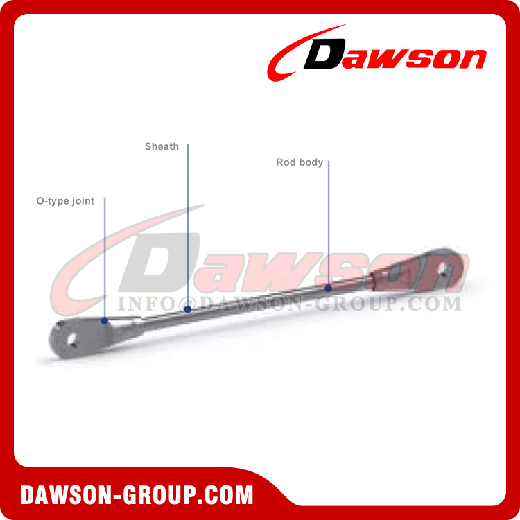 Φ20-Φ210 Construction Bridge Steel Tie Rod Eye & Eye Type, Steel Tie Rod Connection OO Type