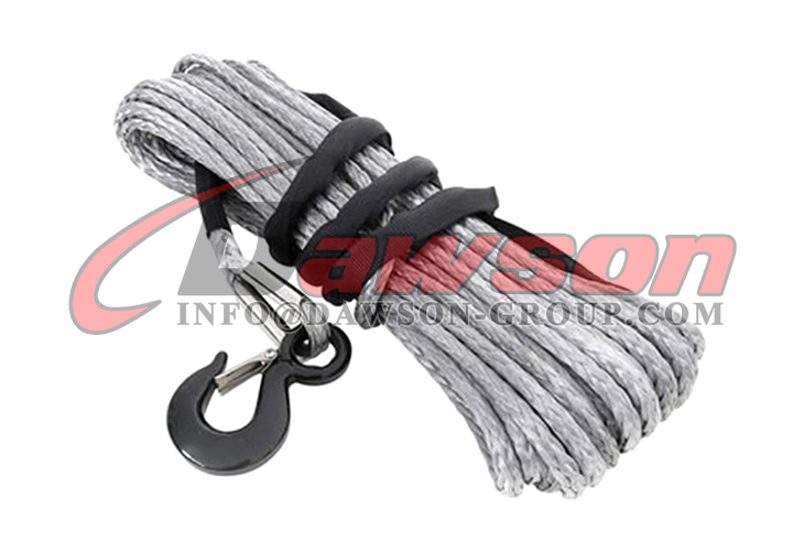 Synthetic HMPE Winch Rope Kit, 12 Strands UHMWPE Braided Rope with ...