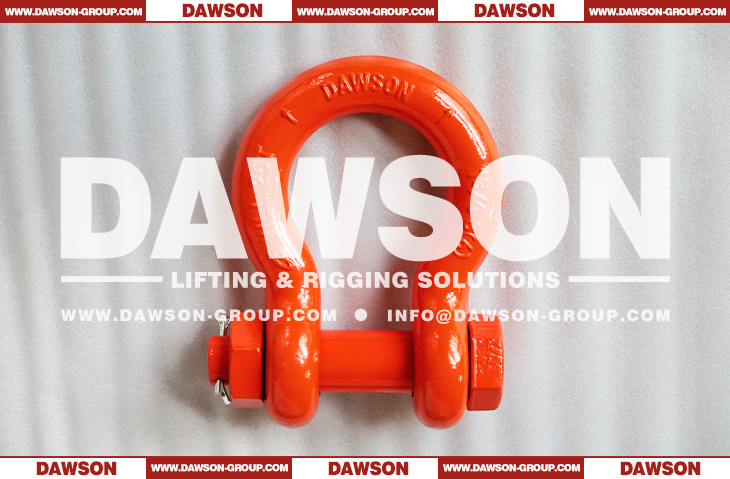 WLL 25T Hot Dip Galvanized US Type DG2130 Bow Shackle with Safety Pin, S6 Bolt Type Anchor Shackle - Dawson Group Ltd. - China Factory