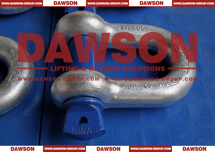 WLL 85T Hot Dip Galvanized US Type DG210 Chain Shackle with Screw Pin for Fishing & Aquaculture - Dawson Group Ltd. - China Factory