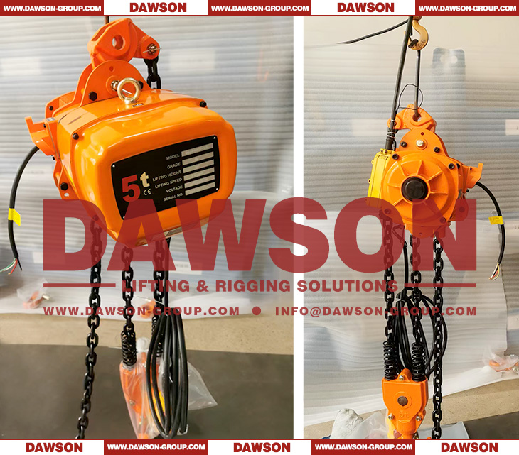 DS-HB05-02S 5T Electric Chain Hoist with Hook, 5000kg Heavy Duty Electric Hoist, Lifting Tools & Equipment - Dawson Group Ltd. - China Manufacturer, Factory