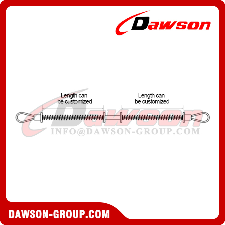 DAWSON Stainless Steel Corrosion Resistance Hose To Hose Whip Check, Whipcheck Safety Cable