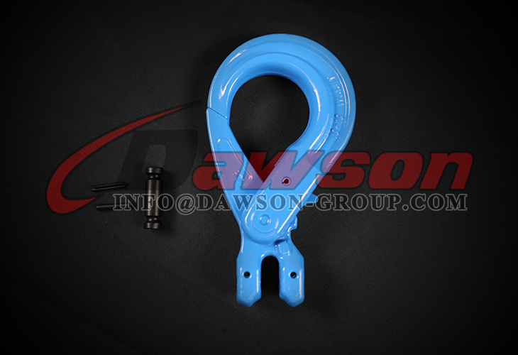 DS1006 G100 WLL 4T European Type Forged Clevis Self-Locking Hook for Lifting Chain Slings - Dawson Group Ltd. - China Manufacturer, Supplier, Factory