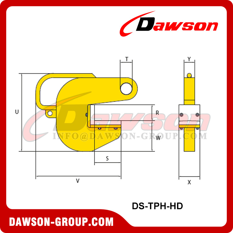DS-TPH-HD Heavy Duty Pipe Clamp with High Pressure Resistant plastic for Horizontal Pipe Lifting - Dawson Group Ltd. - China Manufacturer, Supplier, Factory