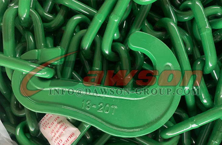 1/2 Grade 80 Long Link Galvanized Lashing Chain - 40000 lbs Breaking  Strength