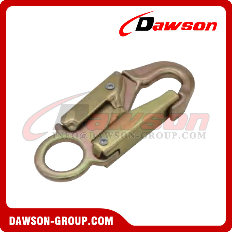 DSJ-2042 Climbing Swivel Survival Steel Snap Hook, Heat Treated Safety Snap Hooks
