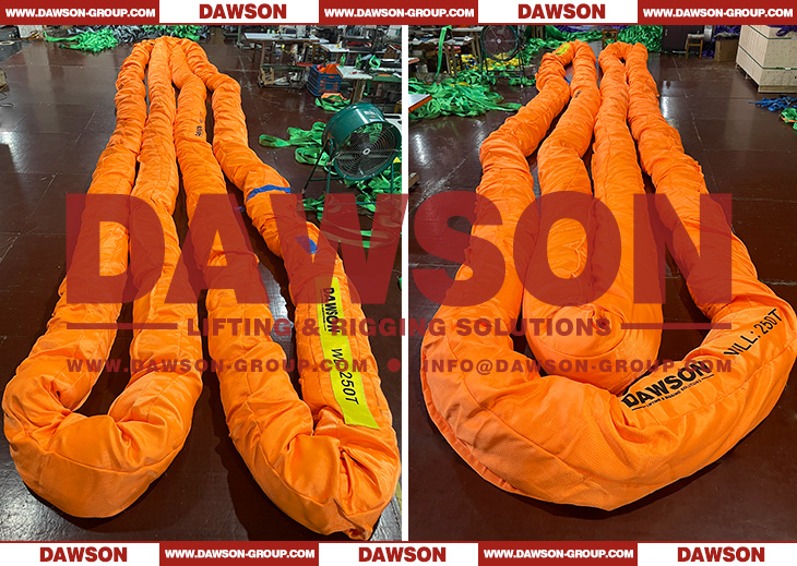 DAWSON WLL 250T Polyester Heavy Duty Round Slings for Lifting - Dawson Group Ltd. - China Manufacturer, Supplier