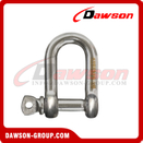 Stainless Steel European Type Dee Shackle