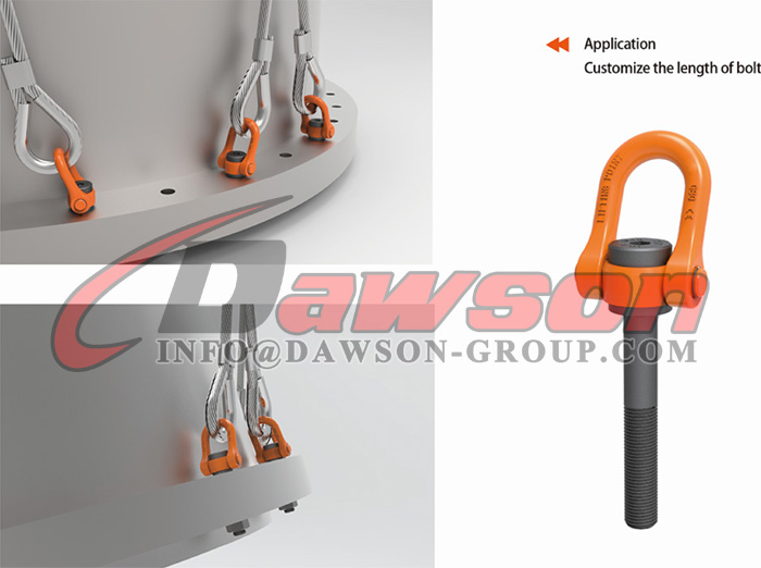 Application of DAWSON UNC Thread G80 Swivel Hoist Ring - Dawson Group Ltd. - China Manufacturer, Supplier, Factory