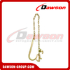 DAWSON G70 Tow Chain with 15'' J Hook on One End with Grab Hook for Large Vehicles