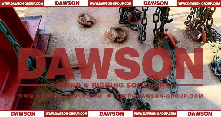 Application for Lashing Chain Set, Heavy Duty Weld on D-Ring, Lashing Chain with C Hook, Tension Levers with Hook - Dawson Group Ltd. - China Manufacturer, Supplier, Factory
