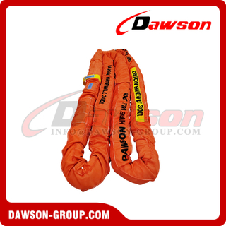 DAWSON × TYSONNEEMA WLL 5-2000T HMPE/UHMWPE Synthetic Fiber Heavy Duty Round Lifting Slings, Ultra-high Molecular Weight Polyethylene Endless Round Slings