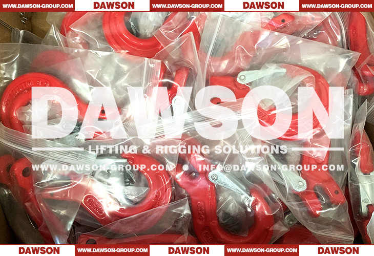 DAWSON DS333 G80 6-16MM Clevis Sling Hook with Cast Latch for Lifting Chain Slings - Dawson Group Ltd. - China Manufacturer, Supplier