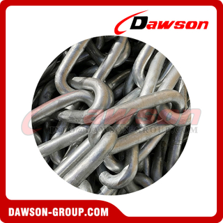 Grade 64 Hot Dip Galvanized Alloy Steel Fishing Chain, Fishery Chain Long Mid Short Link Chain