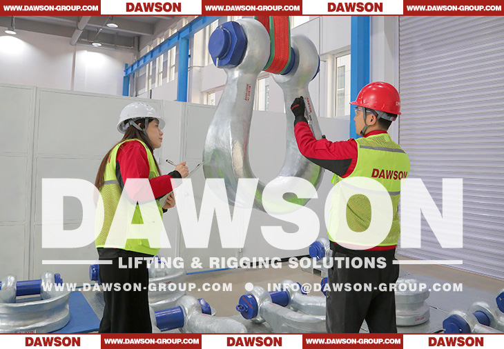 DG2160 Heavy Duty Alloy Steel Bolt Type Wide Body Shackle for Synthetic Web Slings, Synthetic Round Slings or Wire Rope Slings - Dawson Group Ltd. - China Supplier