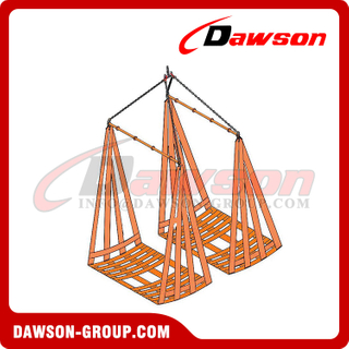 WLL 20 T U-form Truck Lifting Net, Vehicle Lifting Net, Truck Loading Nets, Truck Cab Interior Cargo Nets, Truck Loading Wheel Net, Heavy Duty Lifting Sling Net