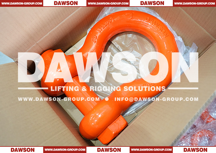 WLL 55T US Type DG2130 Bow Shackle with Safety Pin, S6 Bolt Type Anchor Shackle - Dawson Group Ltd. - China Manufacturer, Supplier